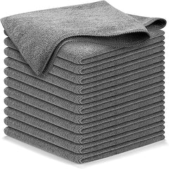 1 PCS Microfiber Cleaning Cloth Grey - 1 packs 16"x16" - High Performance - 1200 Washes, Ultra Absorbent Towels Weave Grime & Liquid for Streak-Free Mirror Shine - Car Washing cloth and Applicator