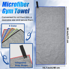 1 PCS Microfiber Quick Dry Gym Towel 30 x 15.7 Inch Workout Towels Microfiber Gym Towel for Sweat Fitness Beach Camping Yoga Travel Sports Towels