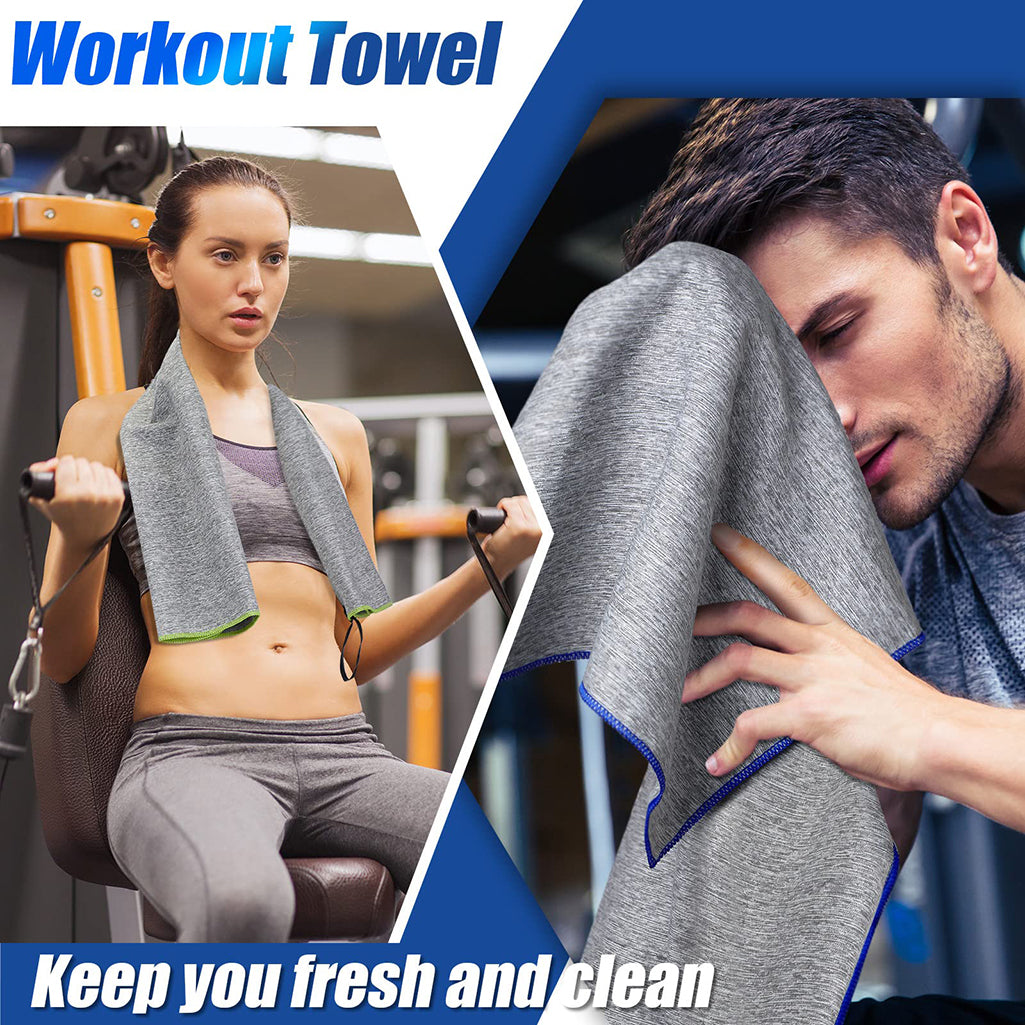 1 PCS Microfiber Quick Dry Gym Towel 30 x 15.7 Inch Workout Towels Microfiber Gym Towel for Sweat Fitness Beach Camping Yoga Travel Sports Towels