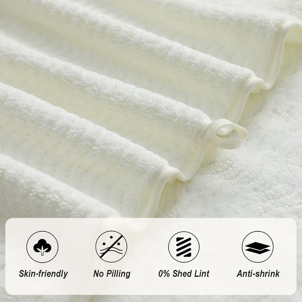 1 Pcs Bath Towels Set, Quick Dry Bathroom Towels Set, 2 XL Bath Sheets/2 Hand Towels/4 Washcloths, 600 GSM Microfiber Shower Towels Large Ultra Soft Absorbent Face Towels For Bathroom Hotel Spa Beige