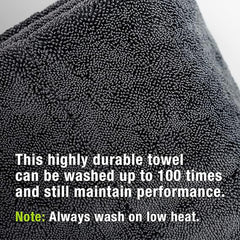 500 PCS Thick Gray Car Drying Towel from No Streaks, Scratches, or Water Spots - Large Premium 1200 GSM Microfiber - Double Twist Pile & Edgeless Design for 1 Quick & Effortless Dry (500 PACK)