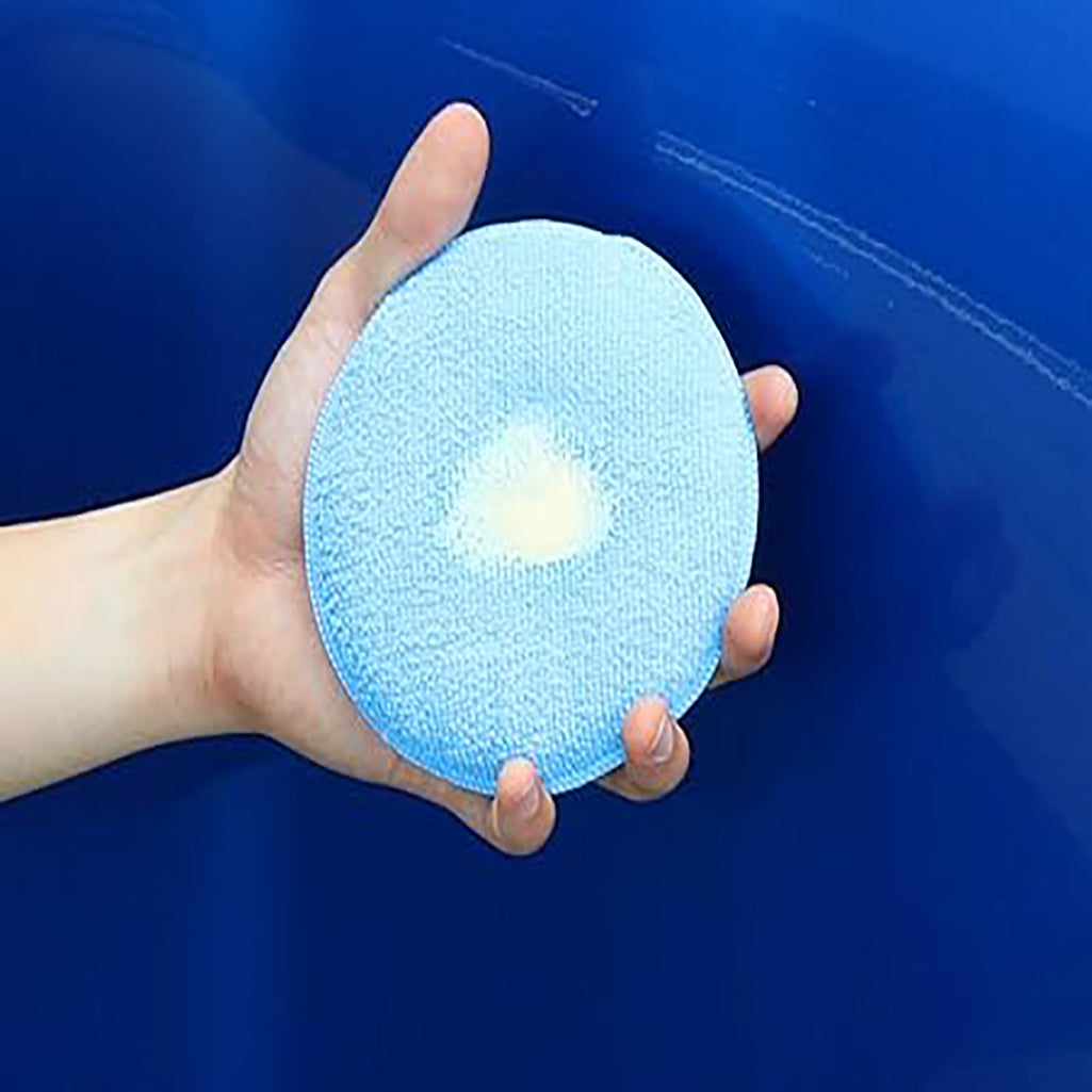 1 PCS Car circular waxing cake, car washing, waxing sponge block, crystal plated sponge, polishing sponge, car washing tool supplies